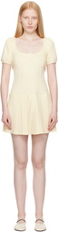 Sandy Liang Yellow Camden Minidress