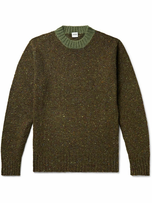 Photo: Aspesi - Slim-Fit Donegal Wool Sweater - Green
