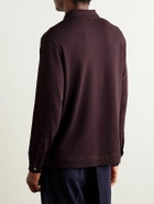 Massimo Alba - Cotton-Blend Polo Shirt - Burgundy