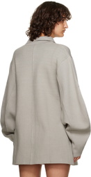 Deiji Studios Gray 'The Button Knit' Cardigan