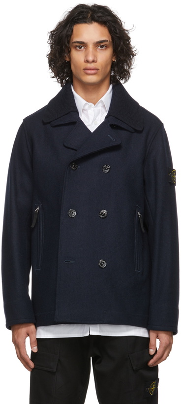 Photo: Stone Island Navy Panno Speciale Peacoat