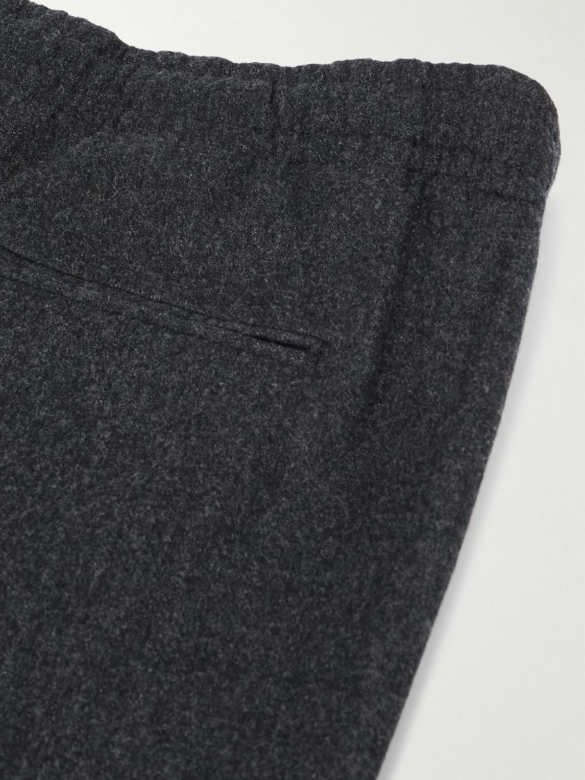 Zegna - Tapered Wool Trousers - Gray