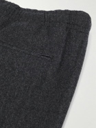 Zegna - Tapered Wool Trousers - Gray