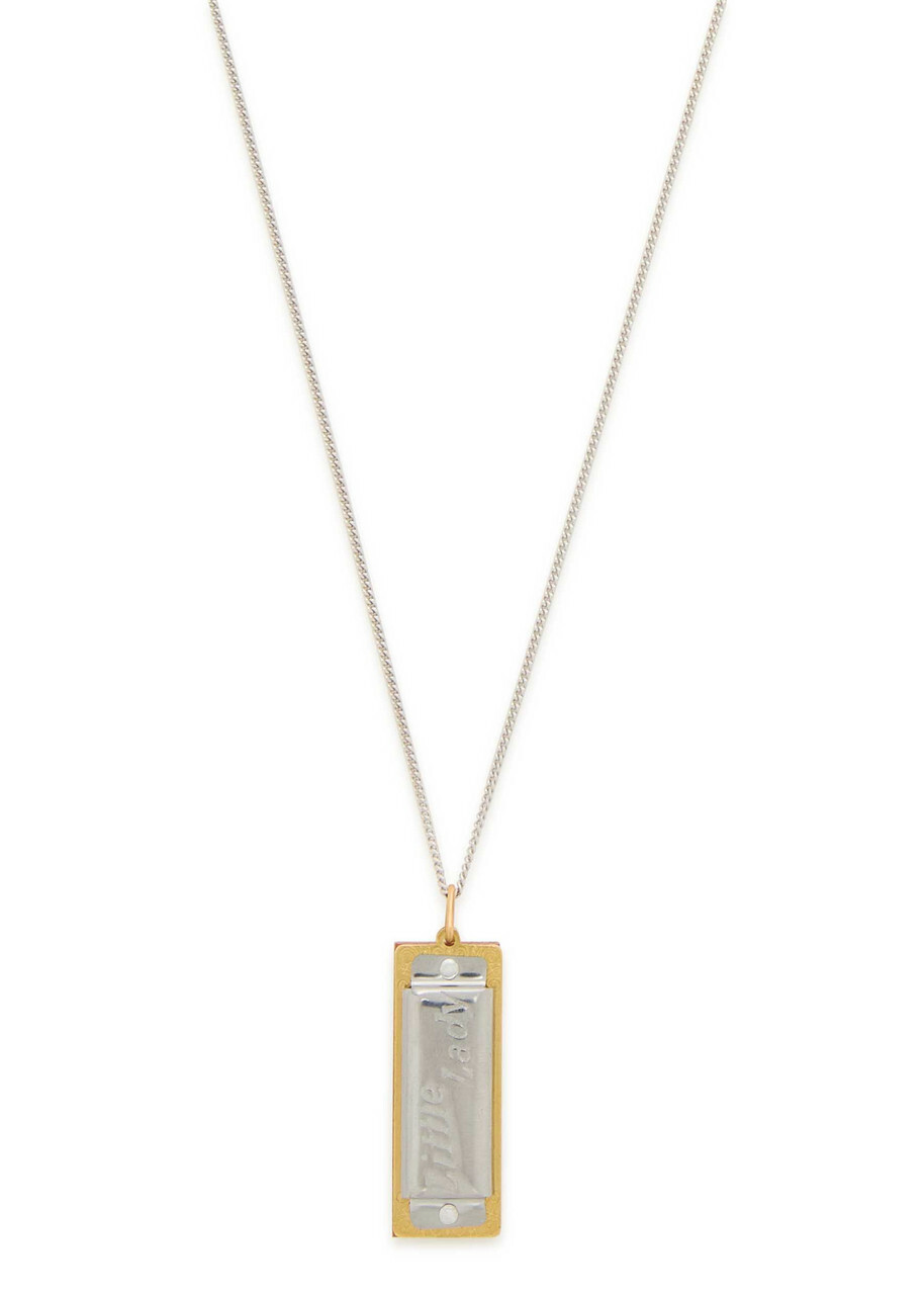Lemaire Harmonica Rhodium-plated Necklace - Multicoloured - One Size