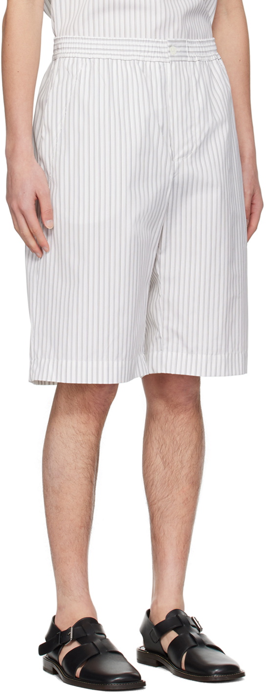 Mark Kenly Domino Tan Studio White Paco Shorts