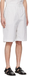 Mark Kenly Domino Tan Studio White Paco Shorts