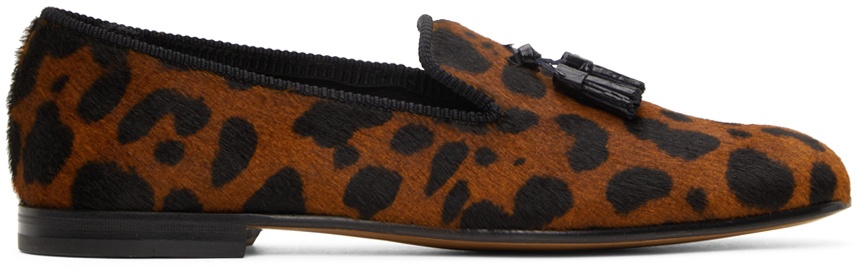 Photo: TOM FORD Calf Hair Pony Leopard Loafers