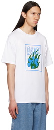 Dime White Flamepuzz T-Shirt