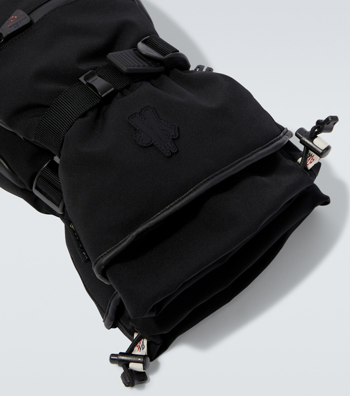 Moncler Grenoble Leather-trimmed ski gloves