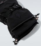 Moncler Grenoble Leather-trimmed ski gloves