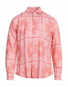 Fedeli Mens Shirt in Salmon pink