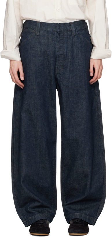 Photo: LEMAIRE Blue Maxi Workwear Jeans