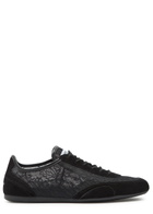 Jimmy Choo Sunny Panelled Lace Sneakers Black