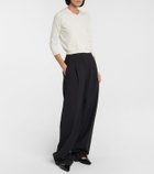 The Row Corin silk-blend top
