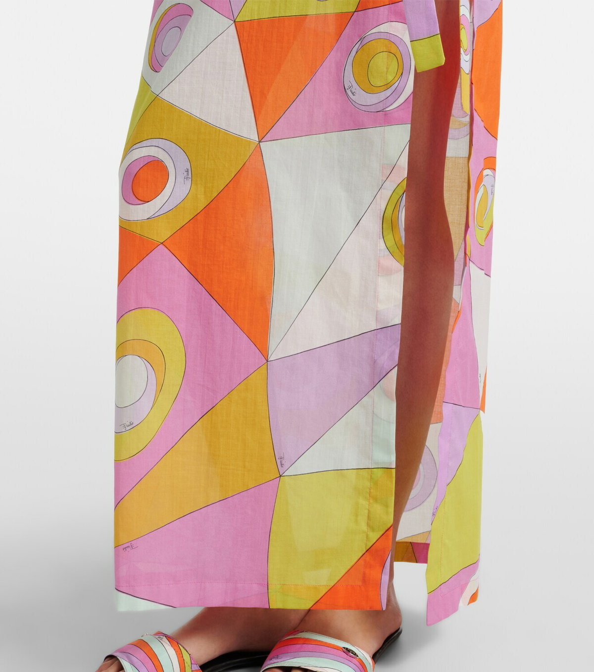 Pucci Orchidee cotton beach cover-up