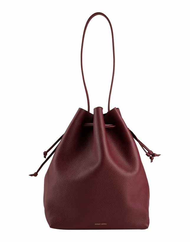 Photo: Mansur Gavriel Drawstring Womens Shoulder bag Burgundy