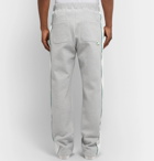 Maison Kitsuné - ADER error Piped Cotton-Jersey Sweatpants - Gray