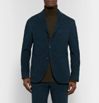 Boglioli - Midnight-Blue Slim-Fit Unstructured Stretch-Cotton Corduroy Suit Jacket - Men - Midnight blue