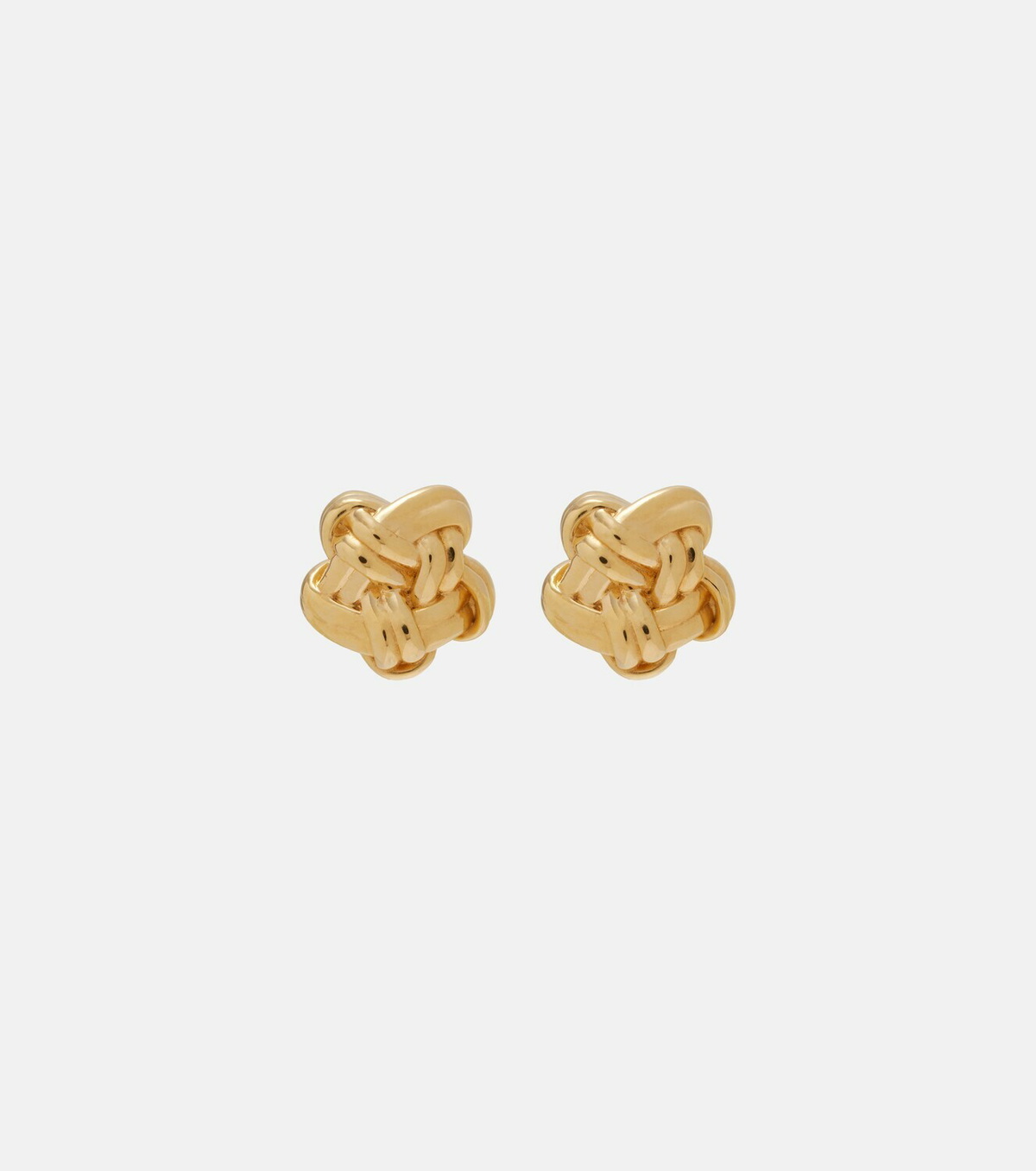 Bottega Veneta Knot 18kt gold-plated sterling silver earrings