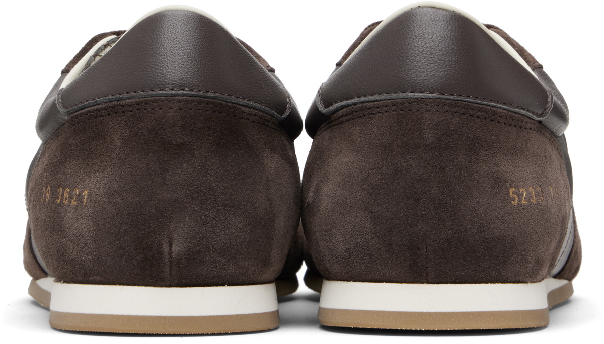 Common Projects Brown Minimal Runner Sneakers