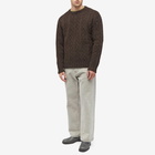 Our Legacy Men's Toddler Popover Sweater in Welsh Black Chain Knit