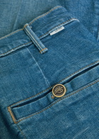 Mother Stasher Hustler Roller Wide-leg Jeans Blue