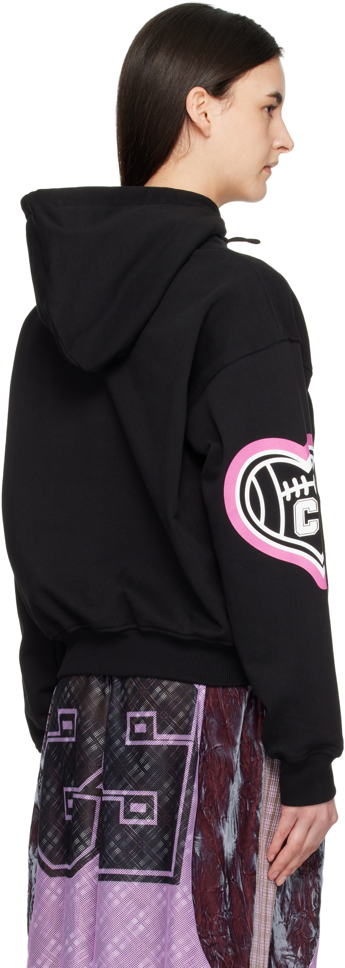 Chopova Lowena Black Cry Baby Hoodie