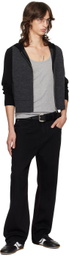 Fax Copy Express Black Red Stitch Jeans