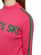 MC2 Saint Barth Woman Half-turtleneck Sweater With Apres Ski Embroidery