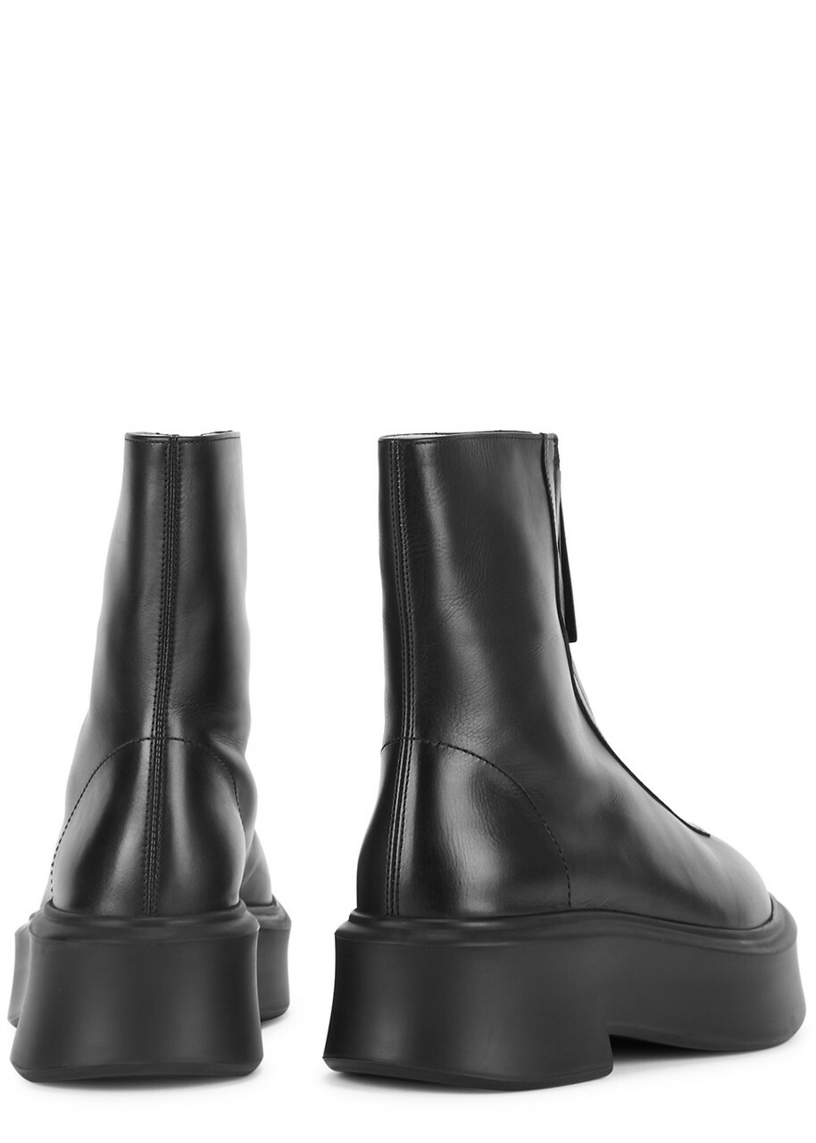 The Row | Zipped I black suede ankle boots | Savannahs