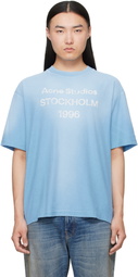 Acne Studios Blue Sprayed Logo T-shirt