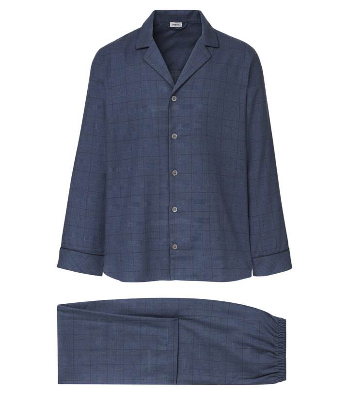 Photo: Zimmerli Prince of Wales cotton and wool pajamas