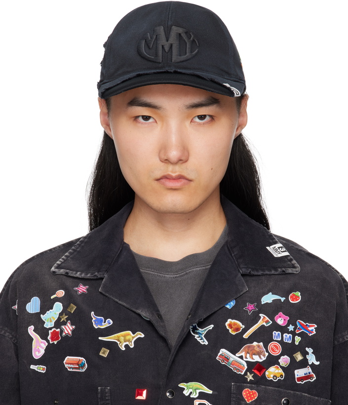 Photo: Maison MIHARA YASUHIRO Black CA4LA Edition Crushed Detail Cap