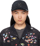 Maison MIHARA YASUHIRO Black CA4LA Edition Crushed Detail Cap