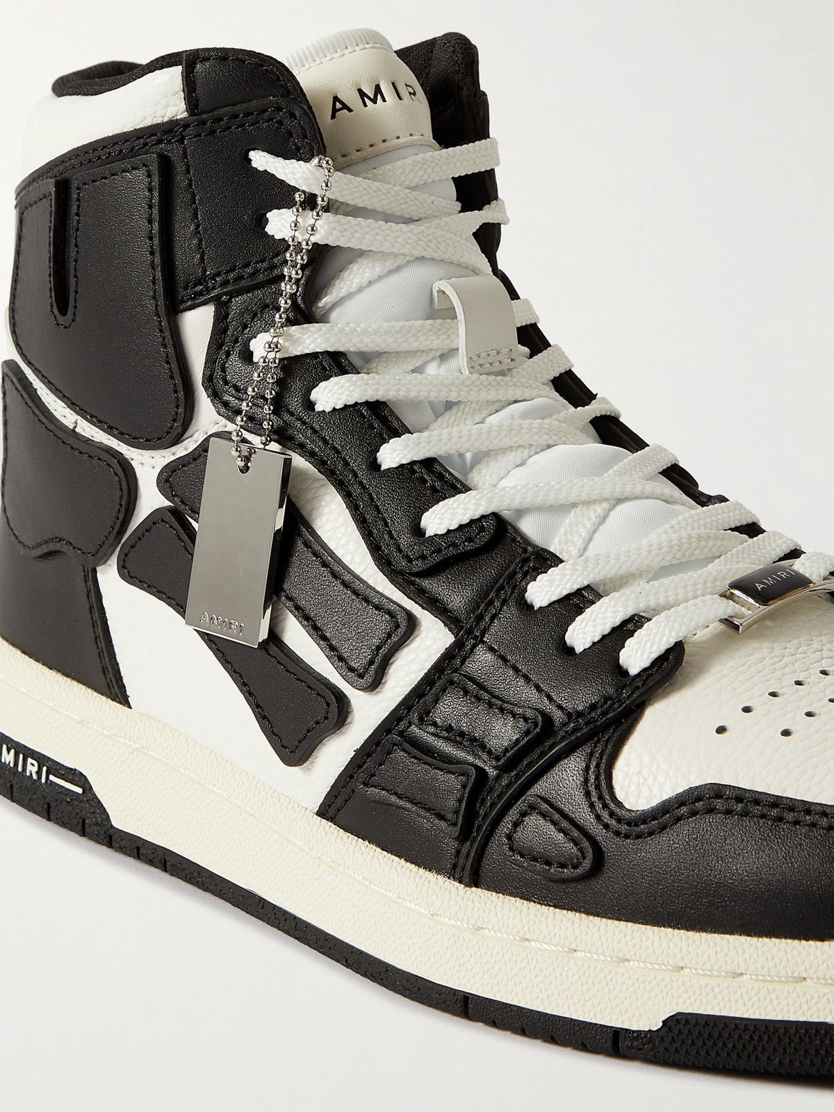 AMIRI - Skel-Top Colour-Block Leather High-Top Sneakers - Black Amiri