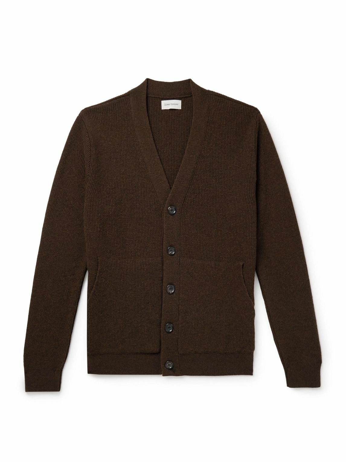 Oliver Spencer - Caradale Ribbed Wool Cardigan - Brown