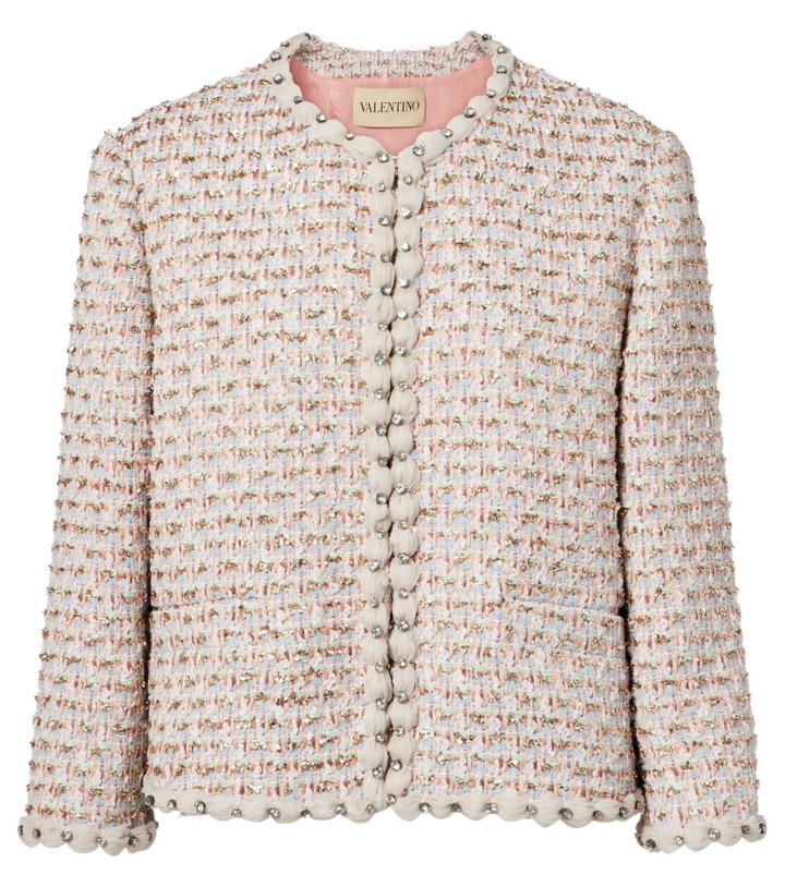 Photo: Valentino Embroidered tweed jacket