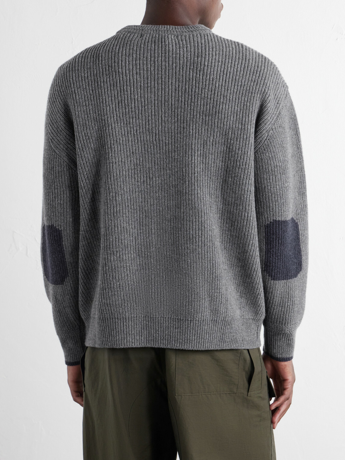 FrizmWORKS - Ribbed Wool-Blend Sweater - Gray