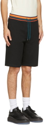 Paul Smith Black Jersey Artist Stripe Shorts