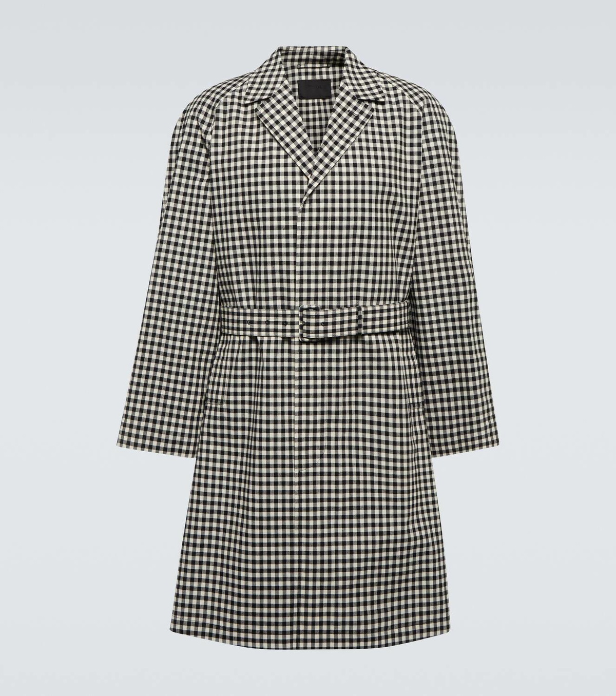 Prada Checked cotton trench coat Prada