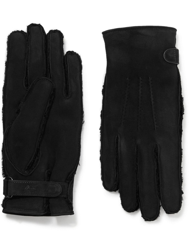 Photo: Brioni - Shearling Gloves - Black