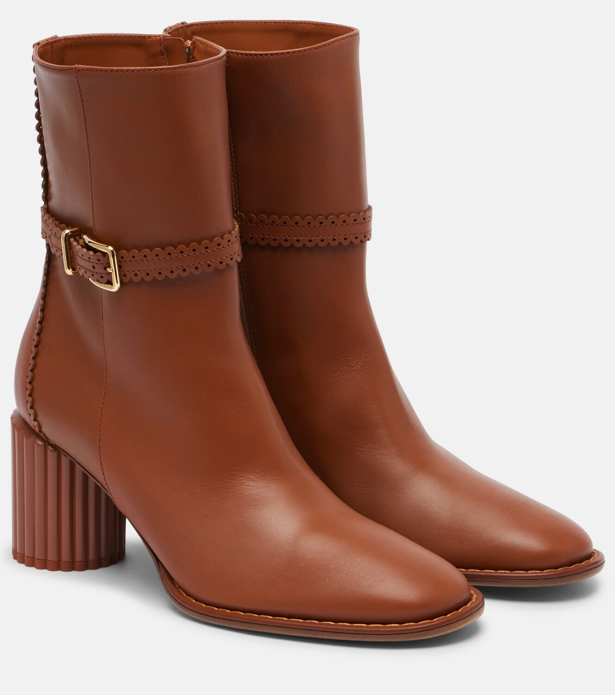 Zimmermann Eddie 70 leather ankle boots