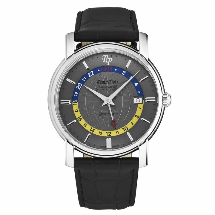 Photo: Paul Picot Firshire Automatic Grey Dial Mens Watch P3755.SG.GMT.1021.8601