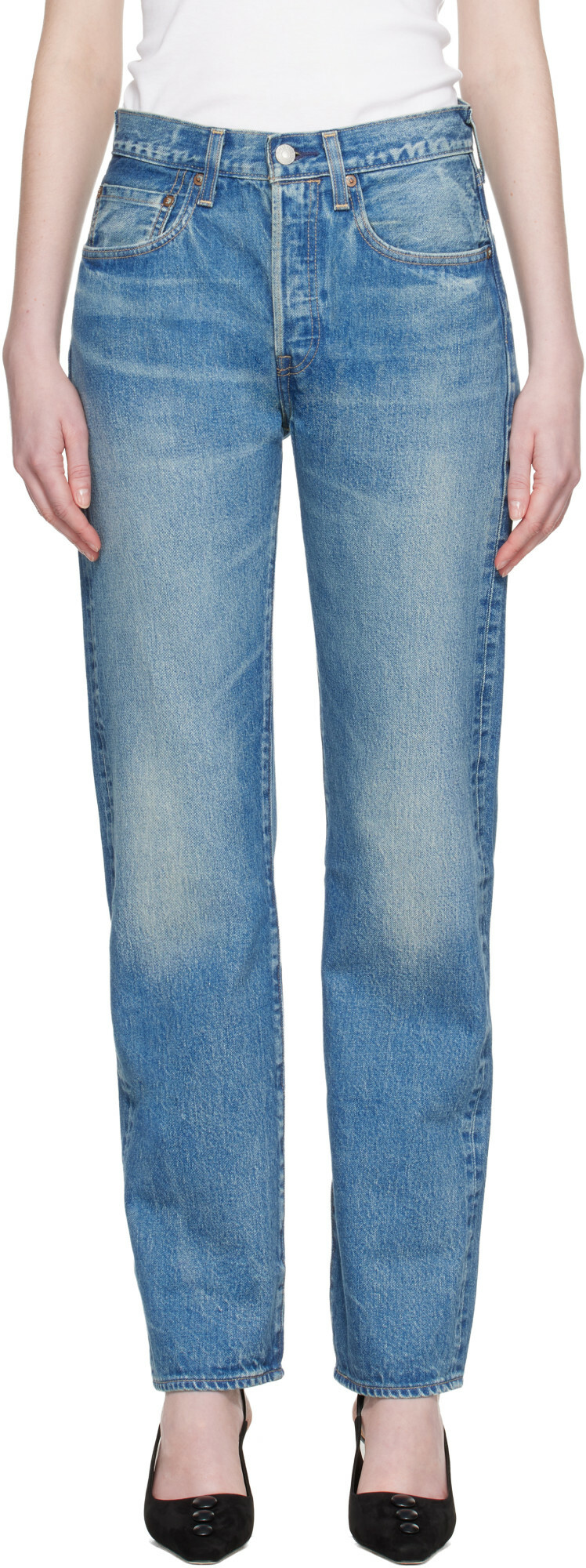Levi's Blue '70s 501 Jeans