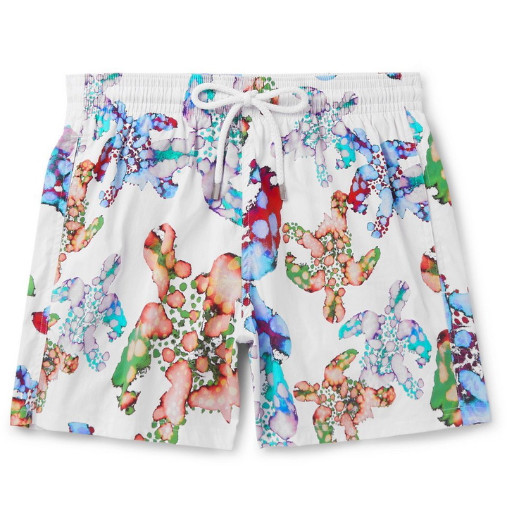 Photo: Vilebrequin - Moorise Slim-Fit Mid-Length Printed Swim Shorts - White