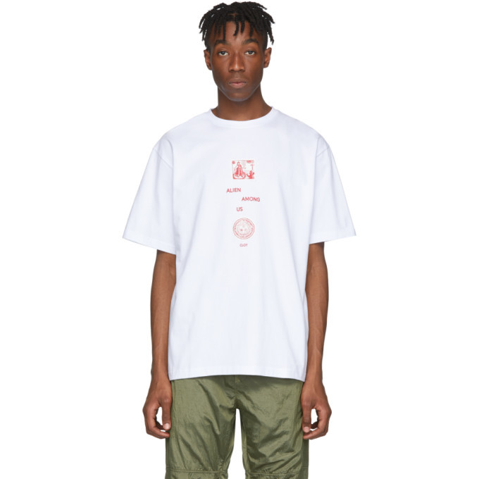 Alien white outlet t shirt