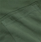 Albam - Loopback Cotton-Jersey Half-Zip Sweatshirt - Green