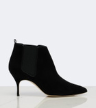 Manolo Blahnik Dildi suede ankle boots