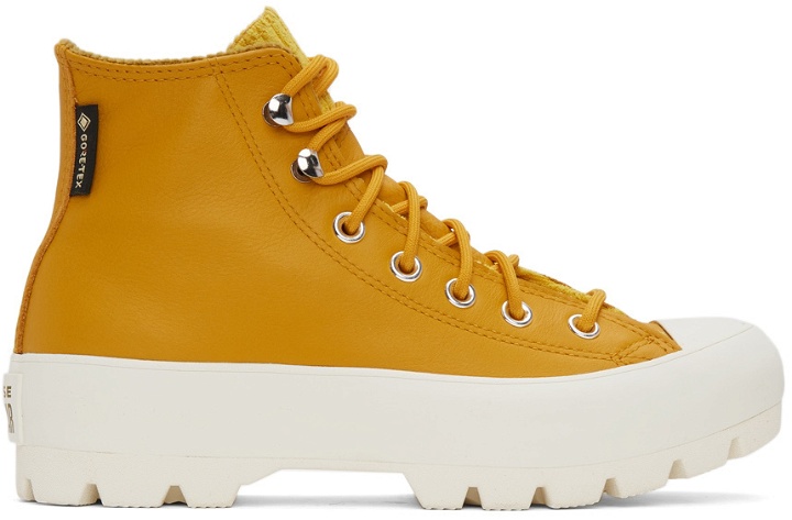 Photo: Converse Yellow Chuck Taylor All Star Lugged Winter Hi Sneakers