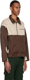 Youths in Balaclava SSENSE Exclusive Brown Reversible Jacket